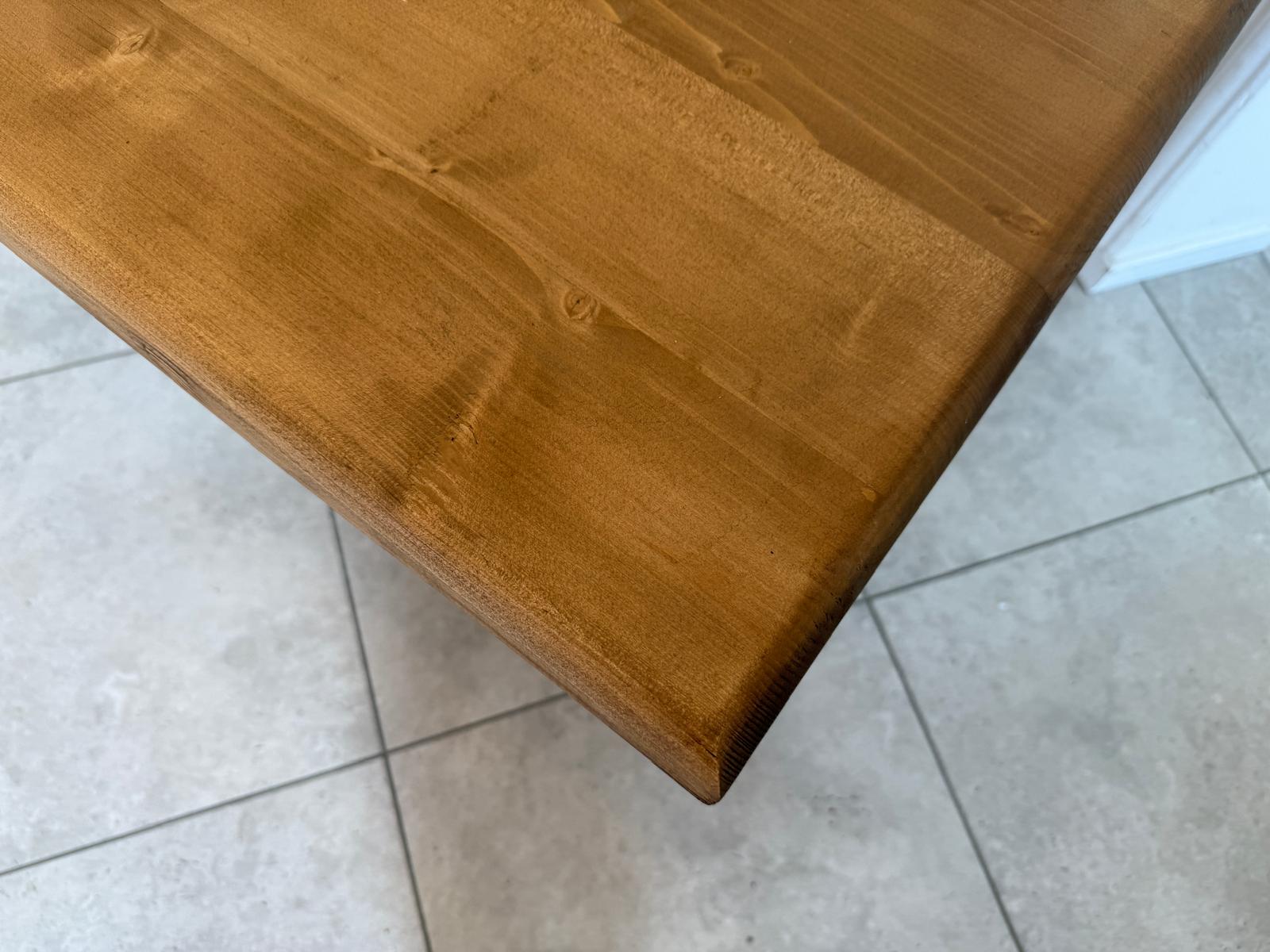 Massiver Bauerntisch Naturholz Fichte Esstisch Wandtisch G1804