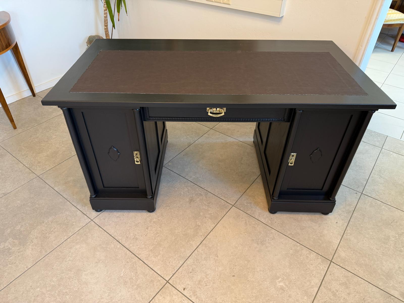 Restaurierter Jugendstil Schreibtisch Sekretär Freisteher Originalstück G2274