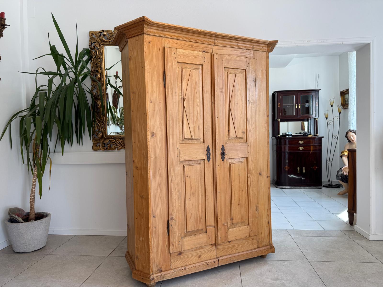 Barock Schrank Sale Originaler Bauernschrank Weichholz D2599