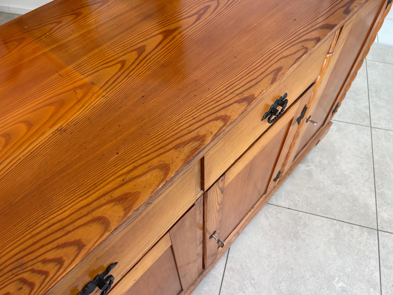 Bäuerliche Anrichte Kommode Sideboard Bauerschrank G1281