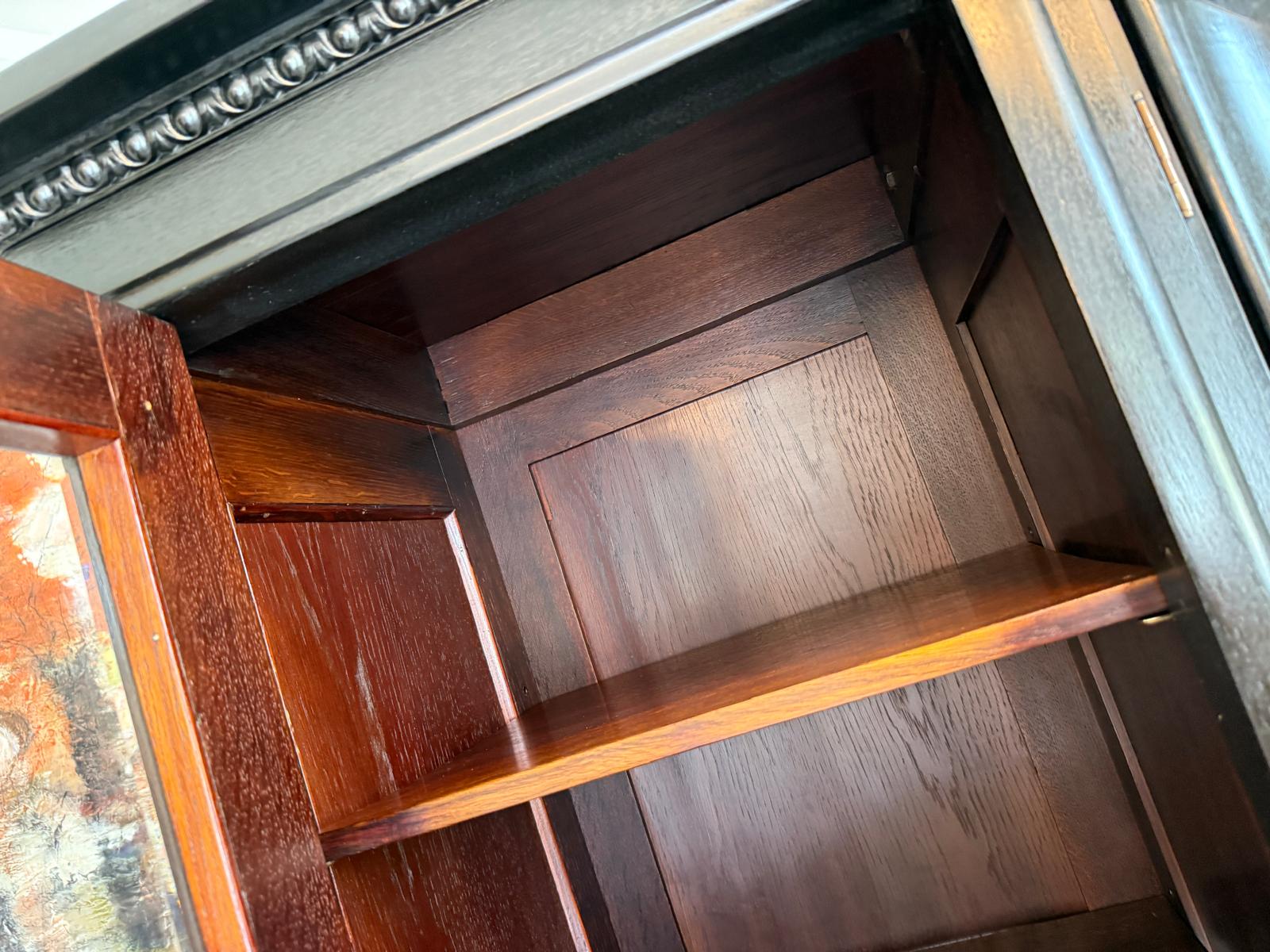 Traum Jugendstil Bücherschrank Büchervitrine Vitrine G1917