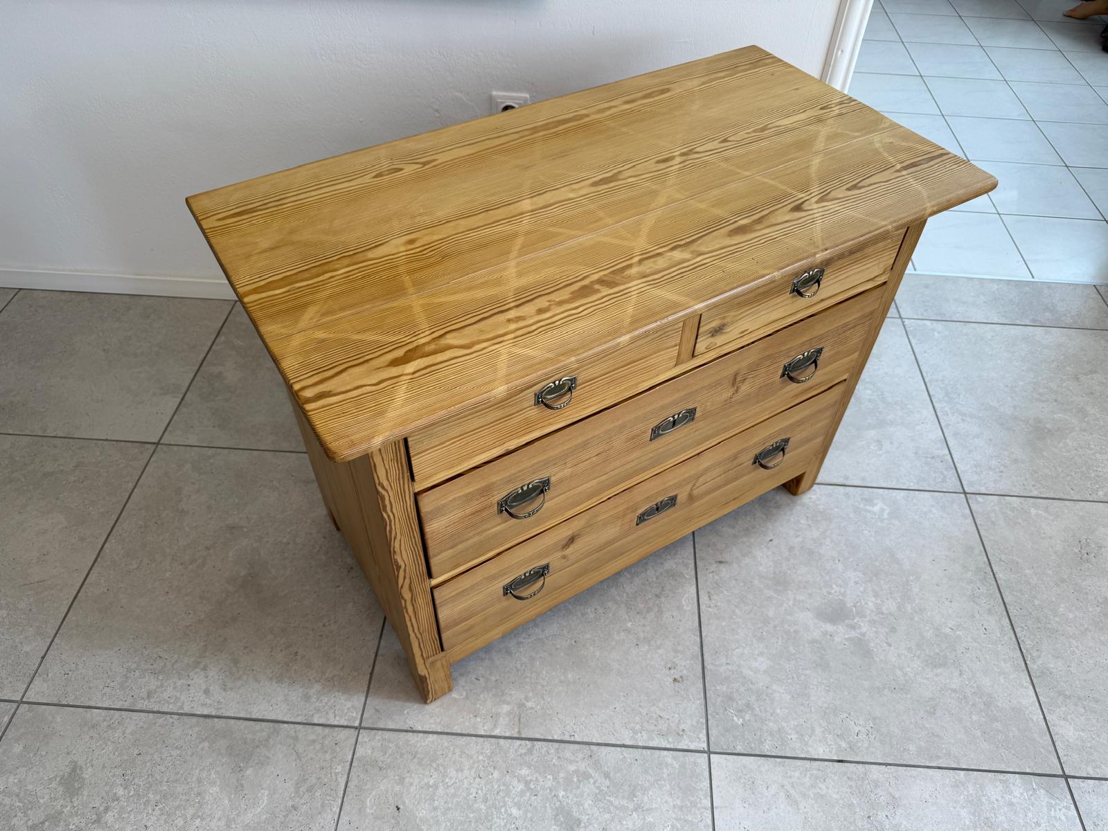 Originale Jugendstil 4 Laden Kommode Anrichte Bauernmöbel G1841