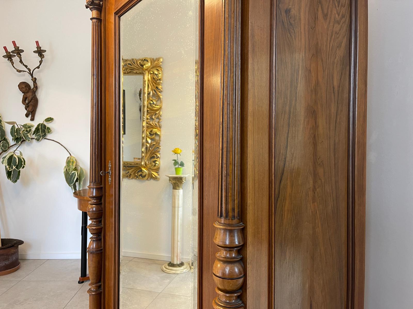 Traum Gründerzeit Kleiderschrank  Spiegelschrank Garderobenschrank Antiquität G1341