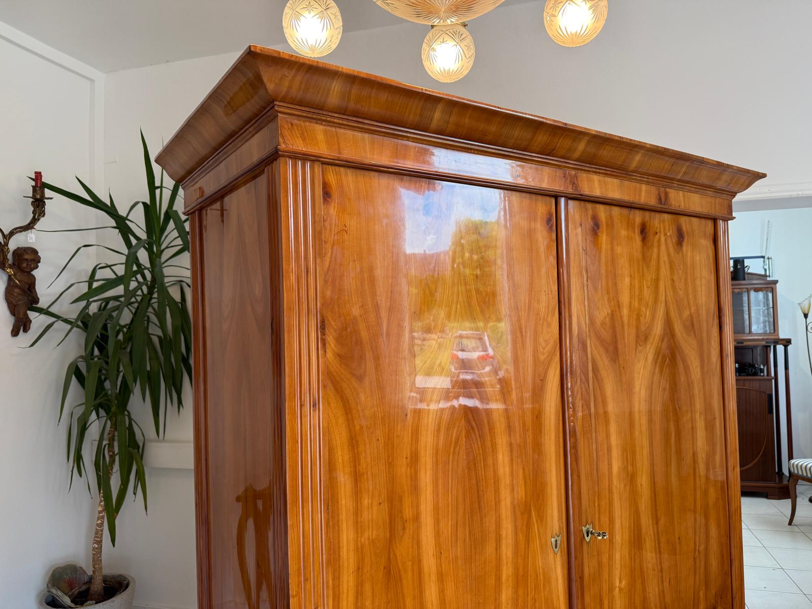 SALE Restaurierter Biedermeier Schrank Kirschholz Hallenschrank Antiquität G1827
