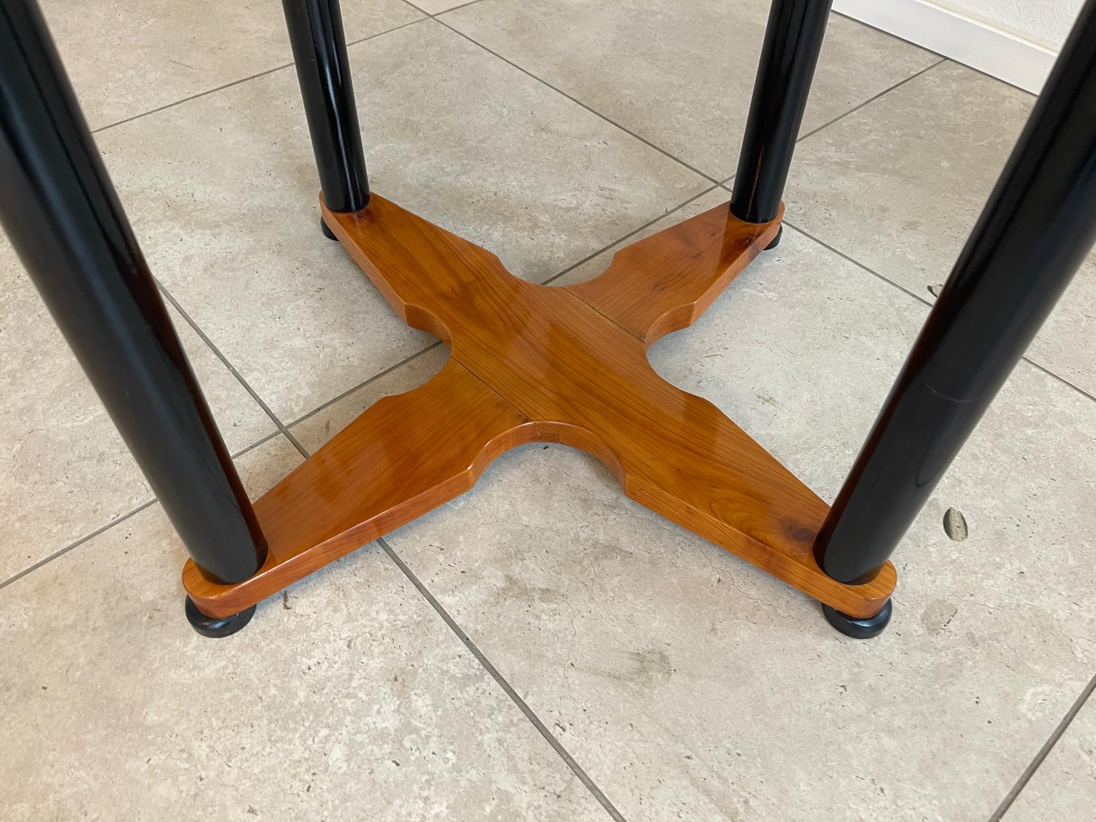 Rstaurierter Biedermeier Tisch Stern Intarsien Designertisch Antiquität G1189