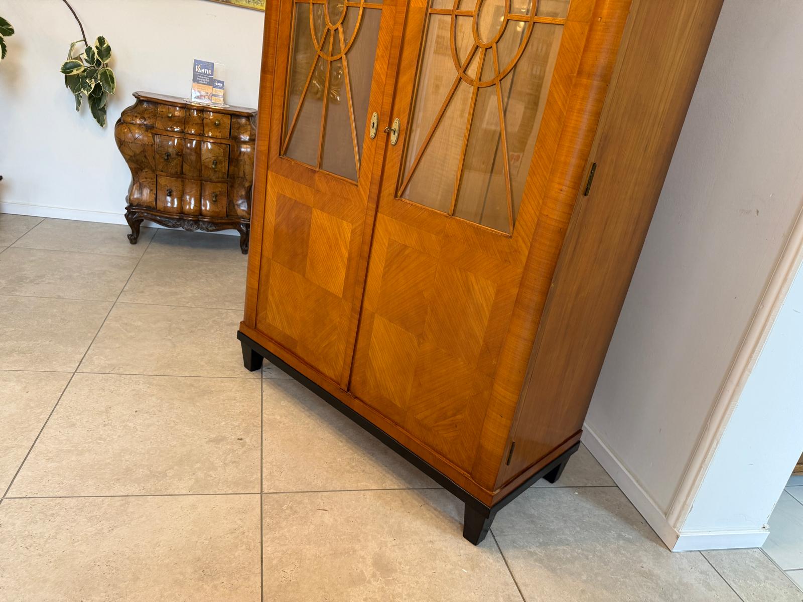 Jugendstil Bücherschrank Kasten Vitrine SALE Original D1154