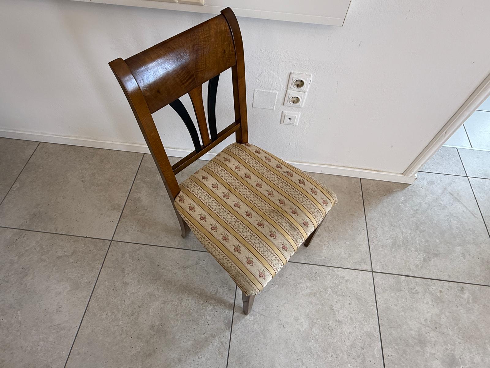 Originaler Biedermeier Sessel Antik Nussholz Antiquität D2419