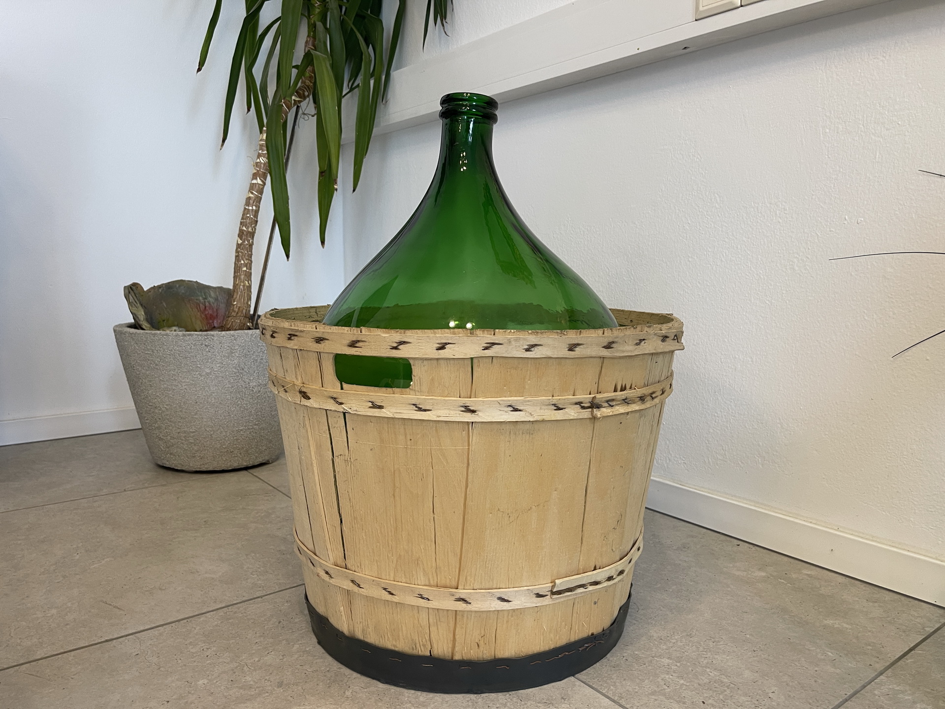 Alte Ballonflasche Weinballon, Gärballon, Ballonflasche A4737
