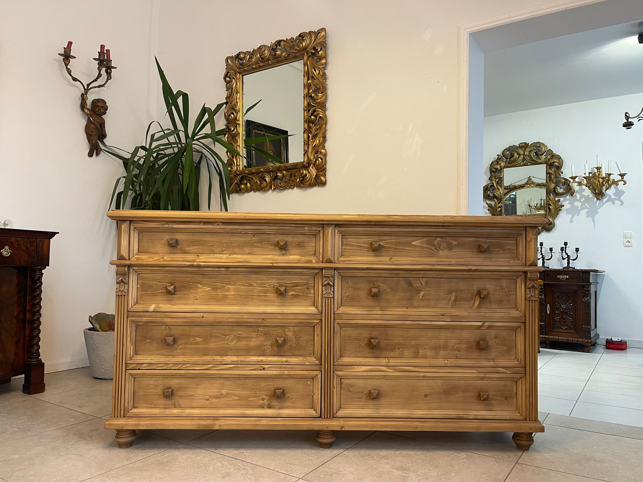 5f535bc4-1f1d-41a3-a2ab-4fcc13f7d62e Apothekenschrank Ladenkommode Ladenschrank Gründerzeit A5007