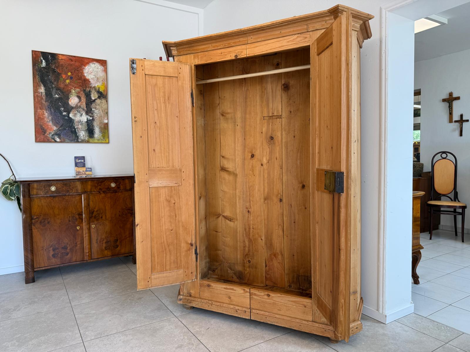 Barock Schrank Sale Originaler Bauernschrank Weichholz D2599