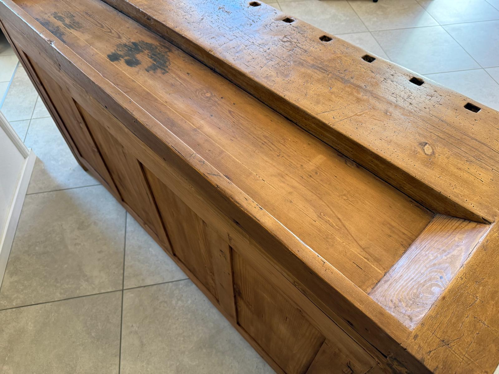 Urige Hobelbank Werkbank Pult Tresen Ladenschrank G2179-1