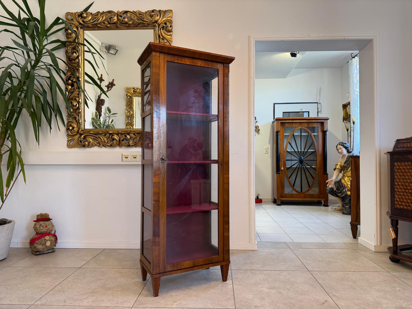 Stilvitrine Biedermeier Glasschrank Bücherschrank Antik G2403
