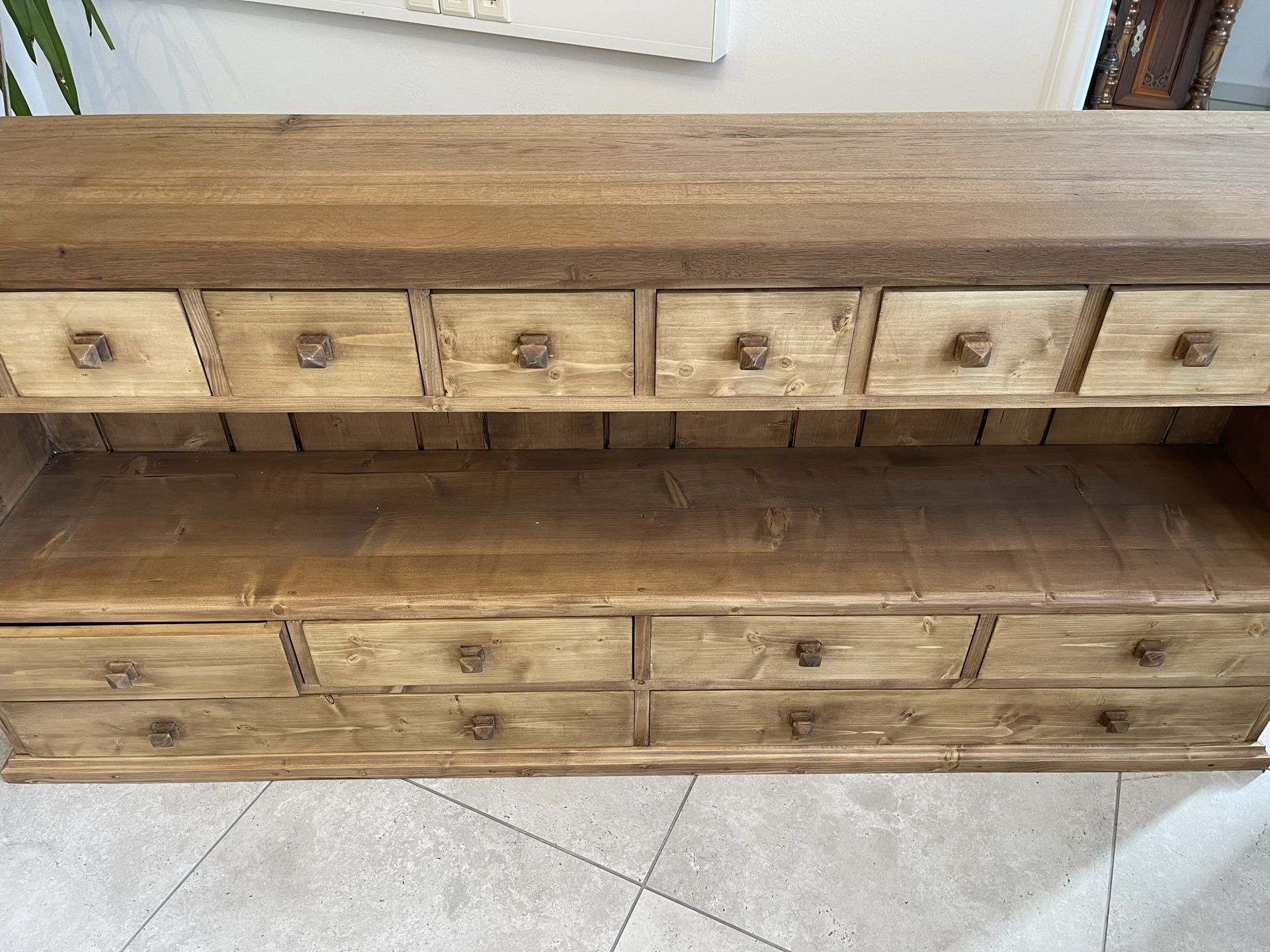 BiedermeierBarock_127 Massive 14 Laden Kommode Anrichte Sideboard B1191