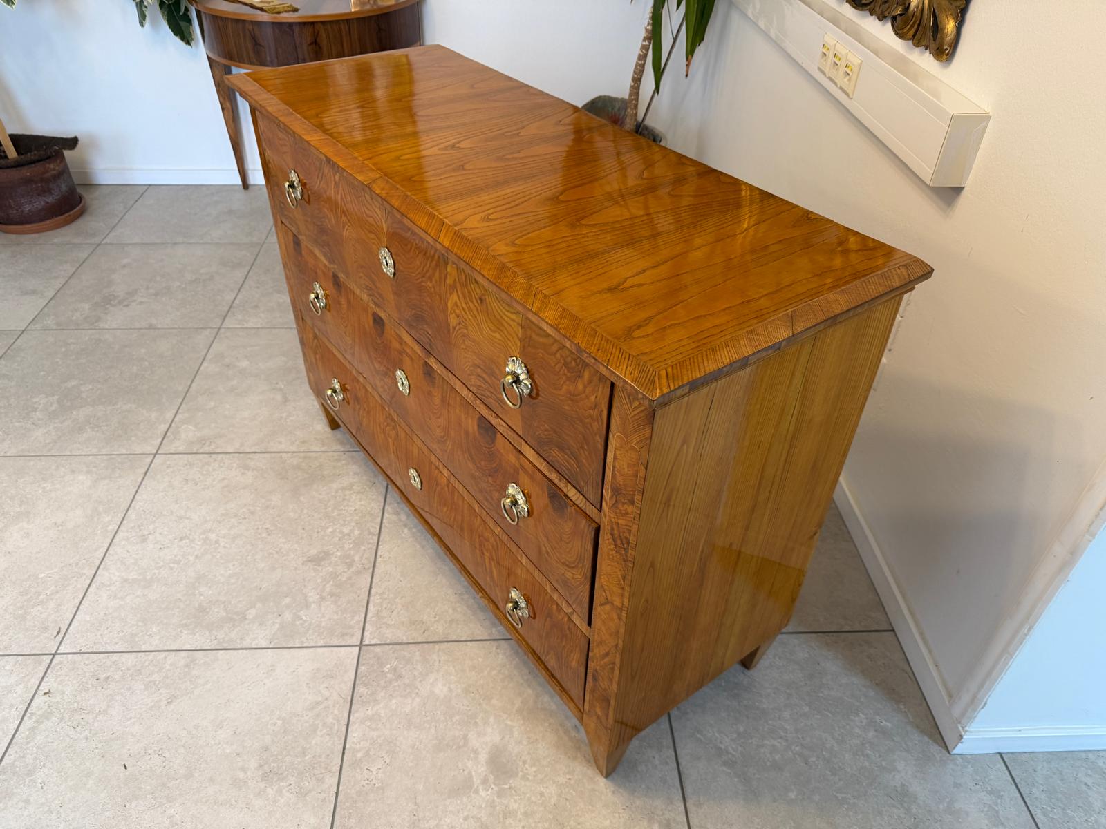 Restaurierte Biedermeier Kommode Ladenkommode Nussholz Antiquität G2242