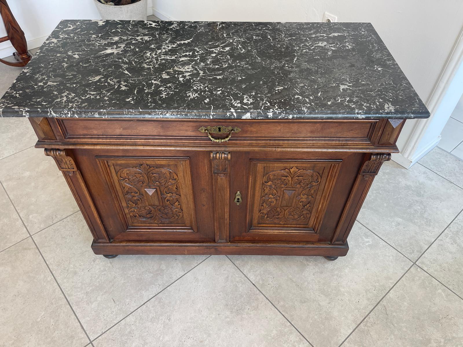 Originale Gründerzeit Anrichte Schrank Vertiko Schrank G1601