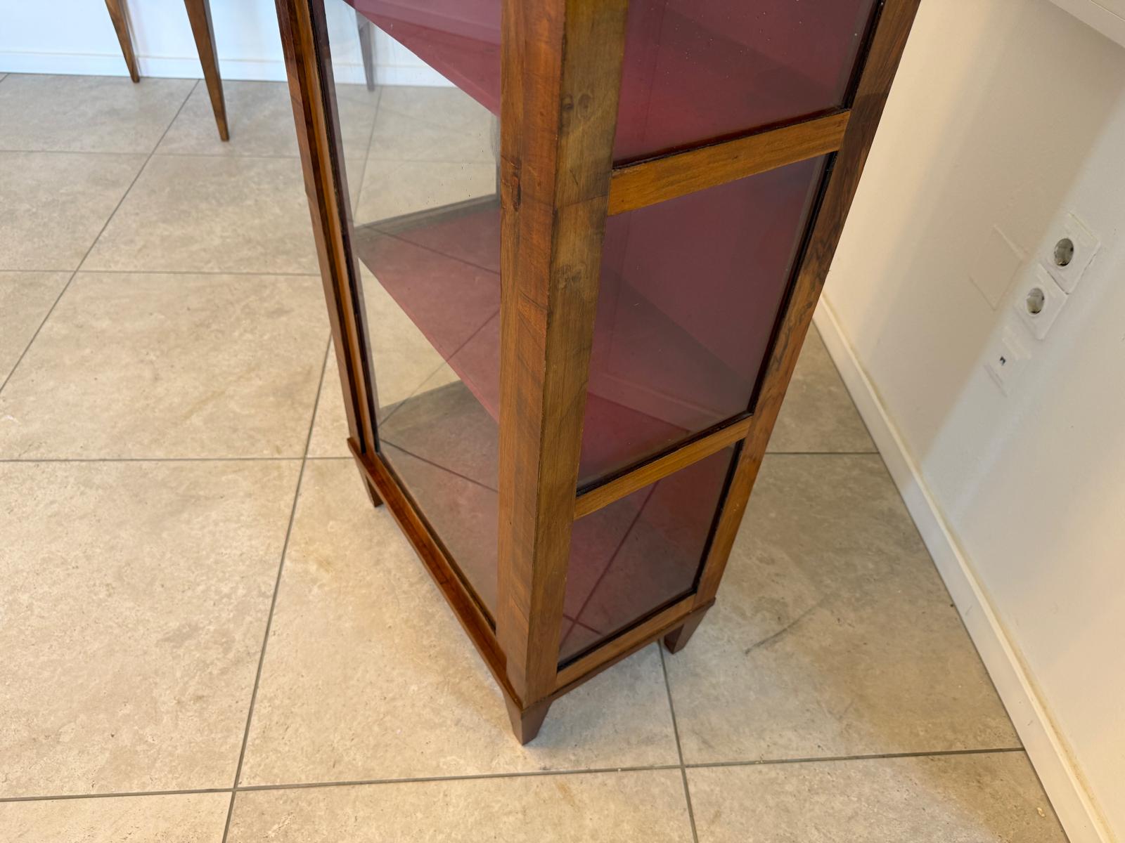 Stilvitrine Biedermeier Glasschrank Bücherschrank Antik G2403