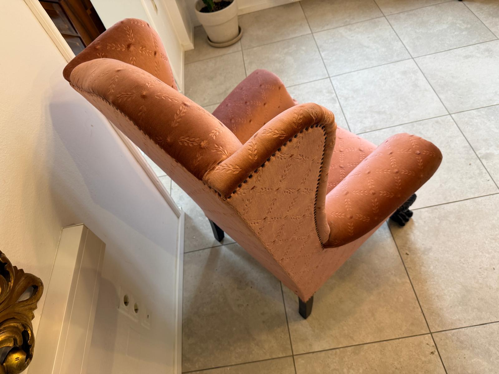 Originaler Historismus Ohrenfauteuil Ohrensessel Fauteuill D1152