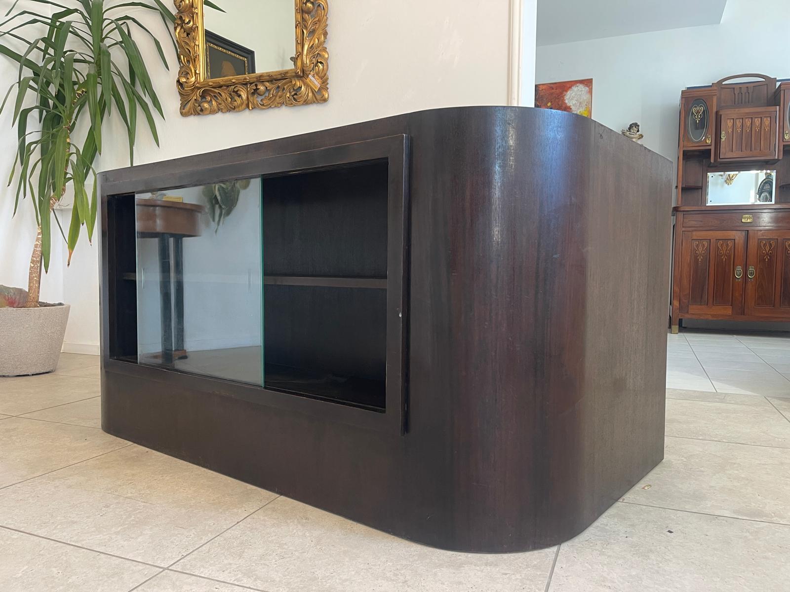 Art Deco Sekretär Büroschreibtisch mit Wurzelholzmaserung G1305