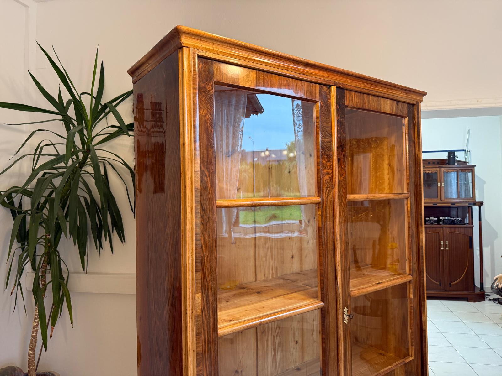 Sale Restaurierte Biedermeier Vitrine Bücherschrank Glasschrank G2046