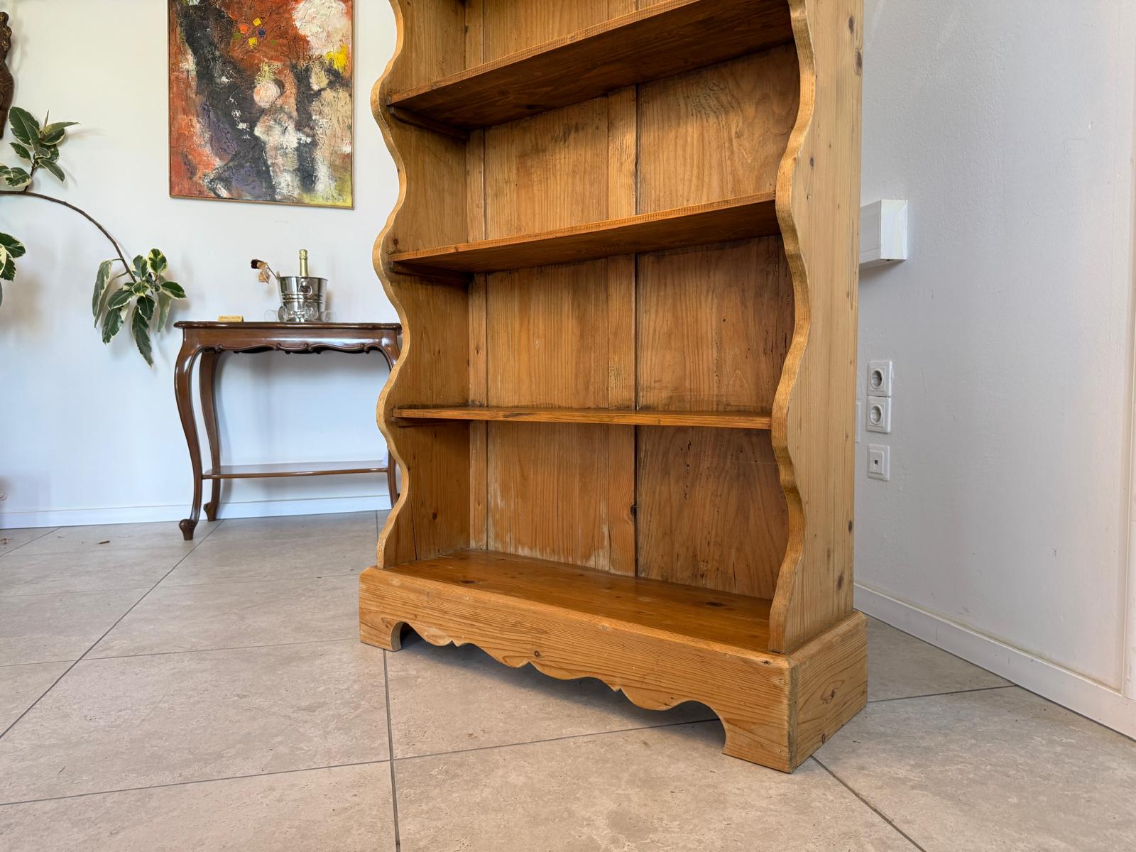 Altes Bauernregal Bücherregal Stellage Bauernschrank Naturholzmöbel G1830