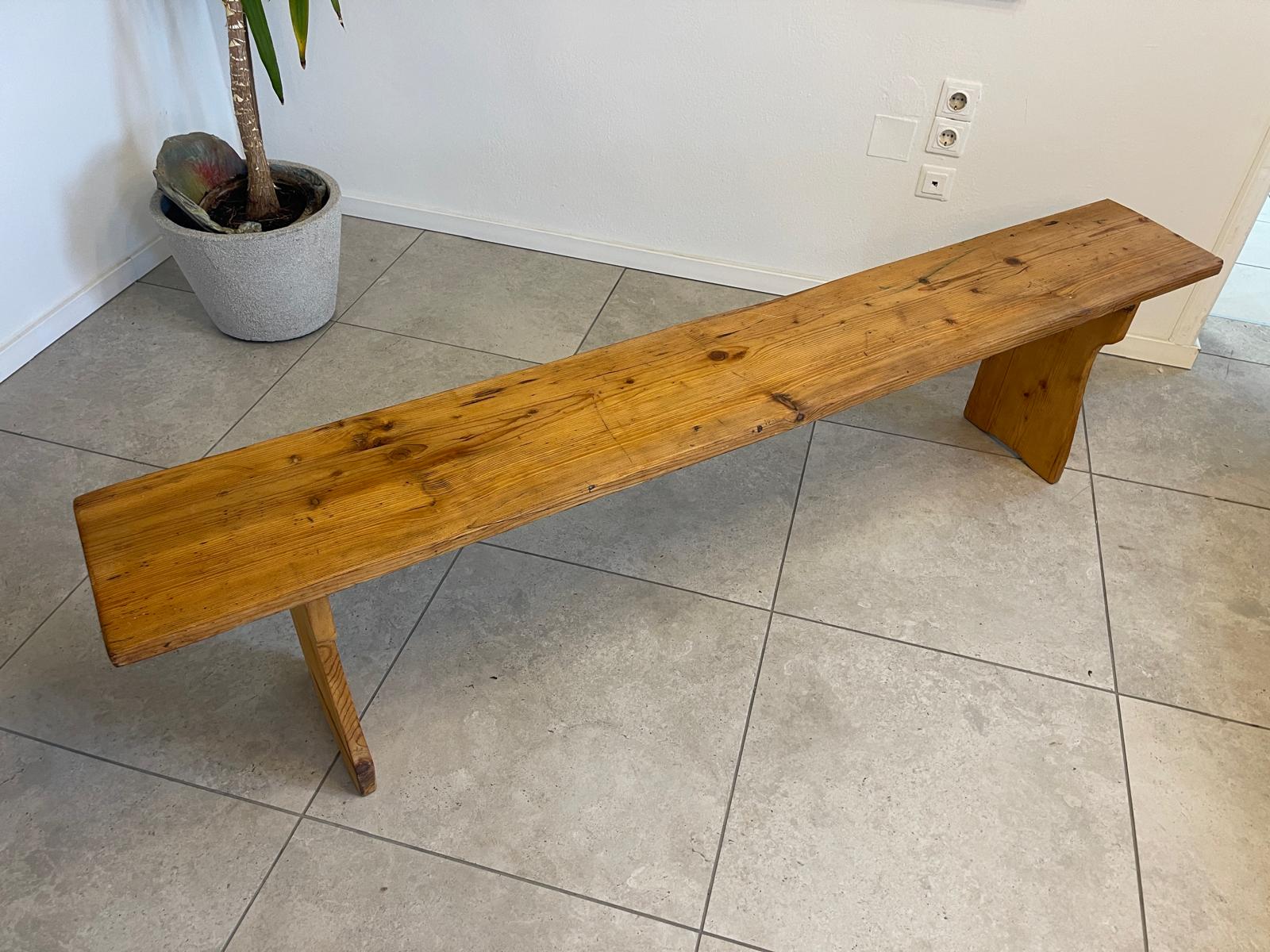 Altes  Bankerl Sitzbank Bankerl Massivholz Bauernbank 191cm  A5165