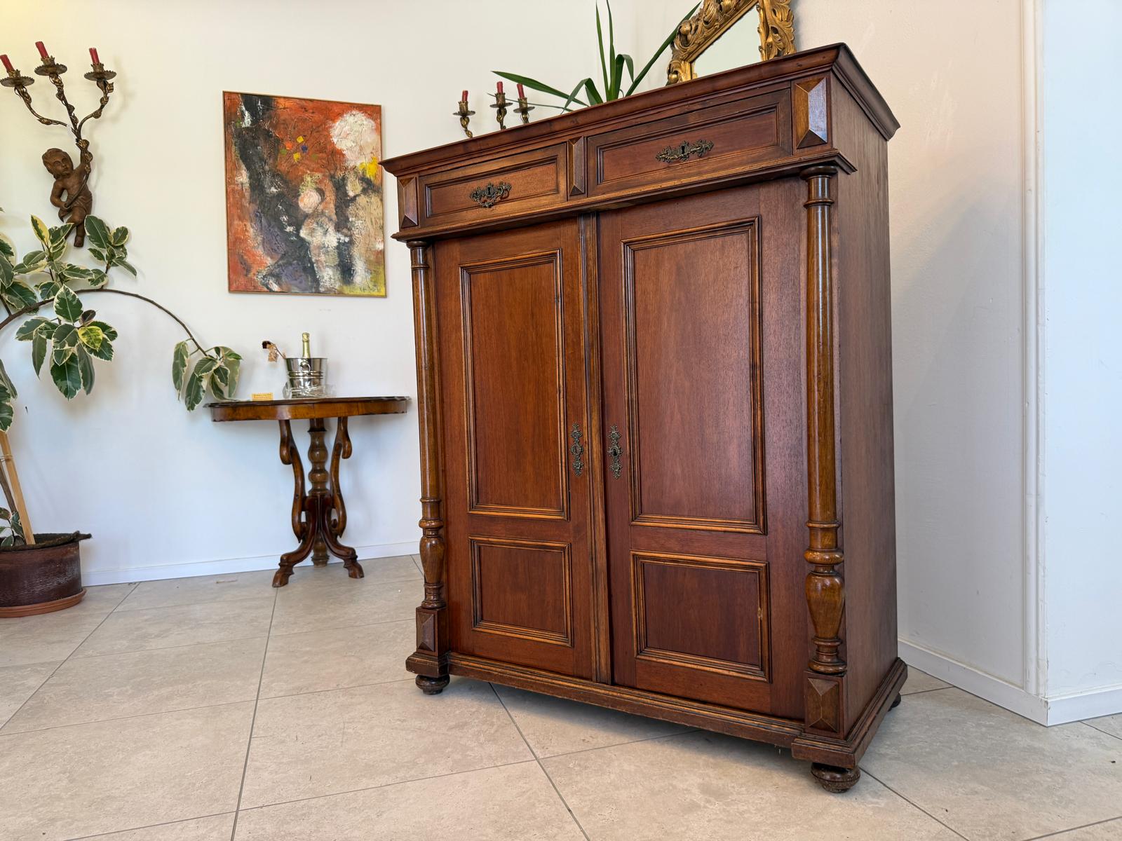 Originale Gründerzeit Anrichte Schrank Vertiko Schrank G1601