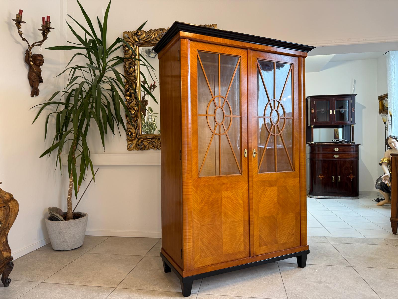 Jugendstil Bücherschrank Kasten Vitrine SALE Original D1154