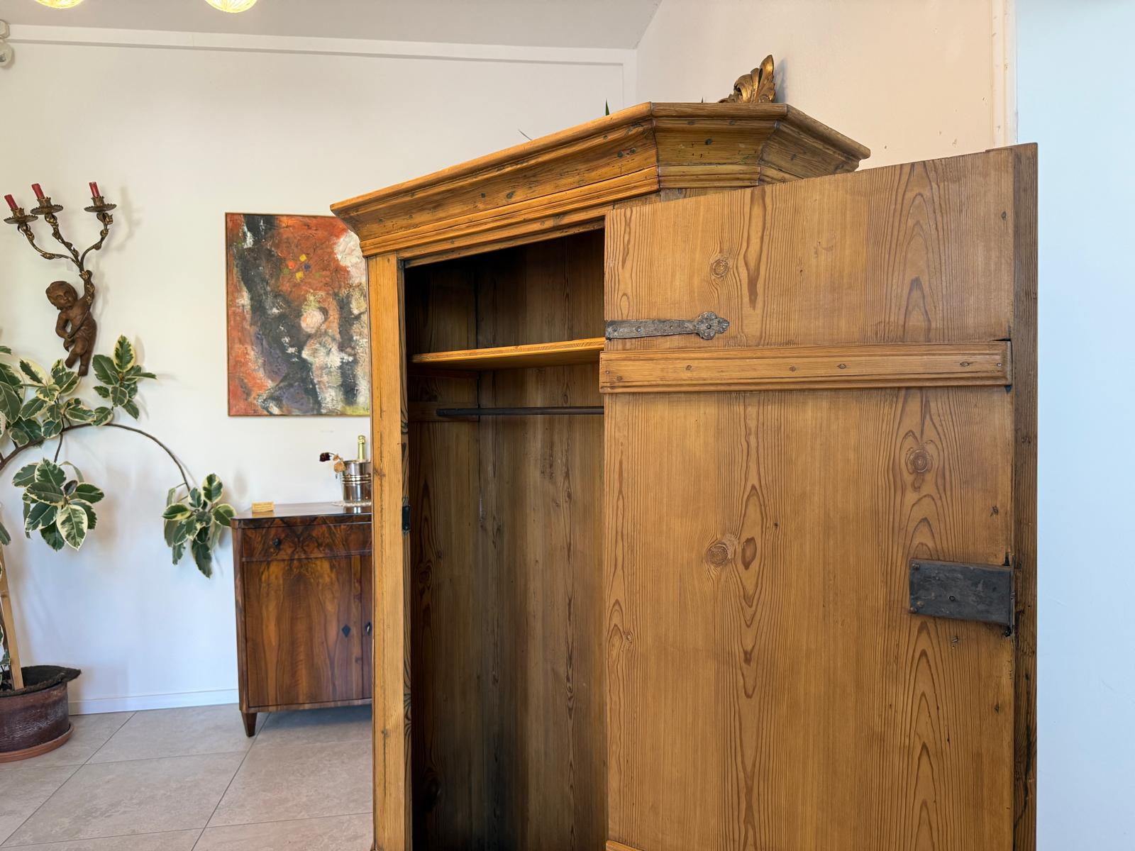 Biedermeier Bauernschrank Naturholzschrank Antiquität G1932