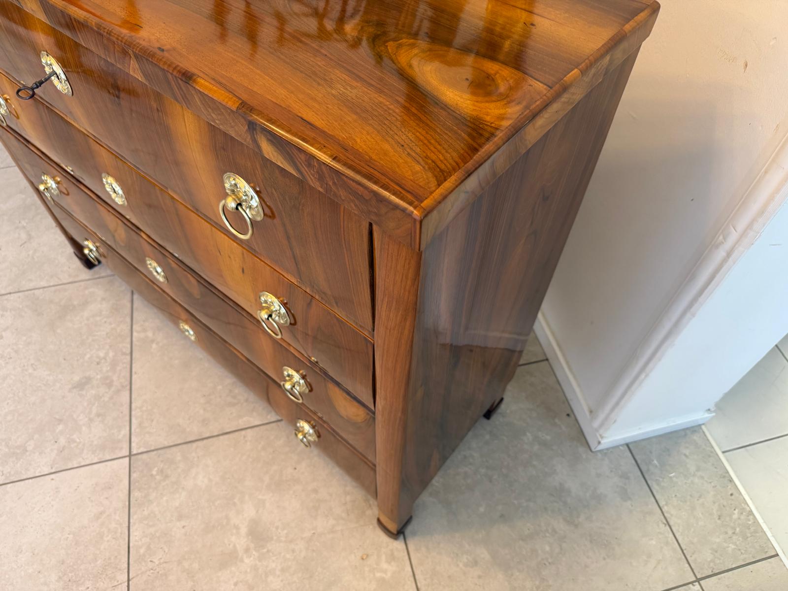 Biedermeier Kommode Ladenkommode Nussholz Antiquität Restauriert D2763