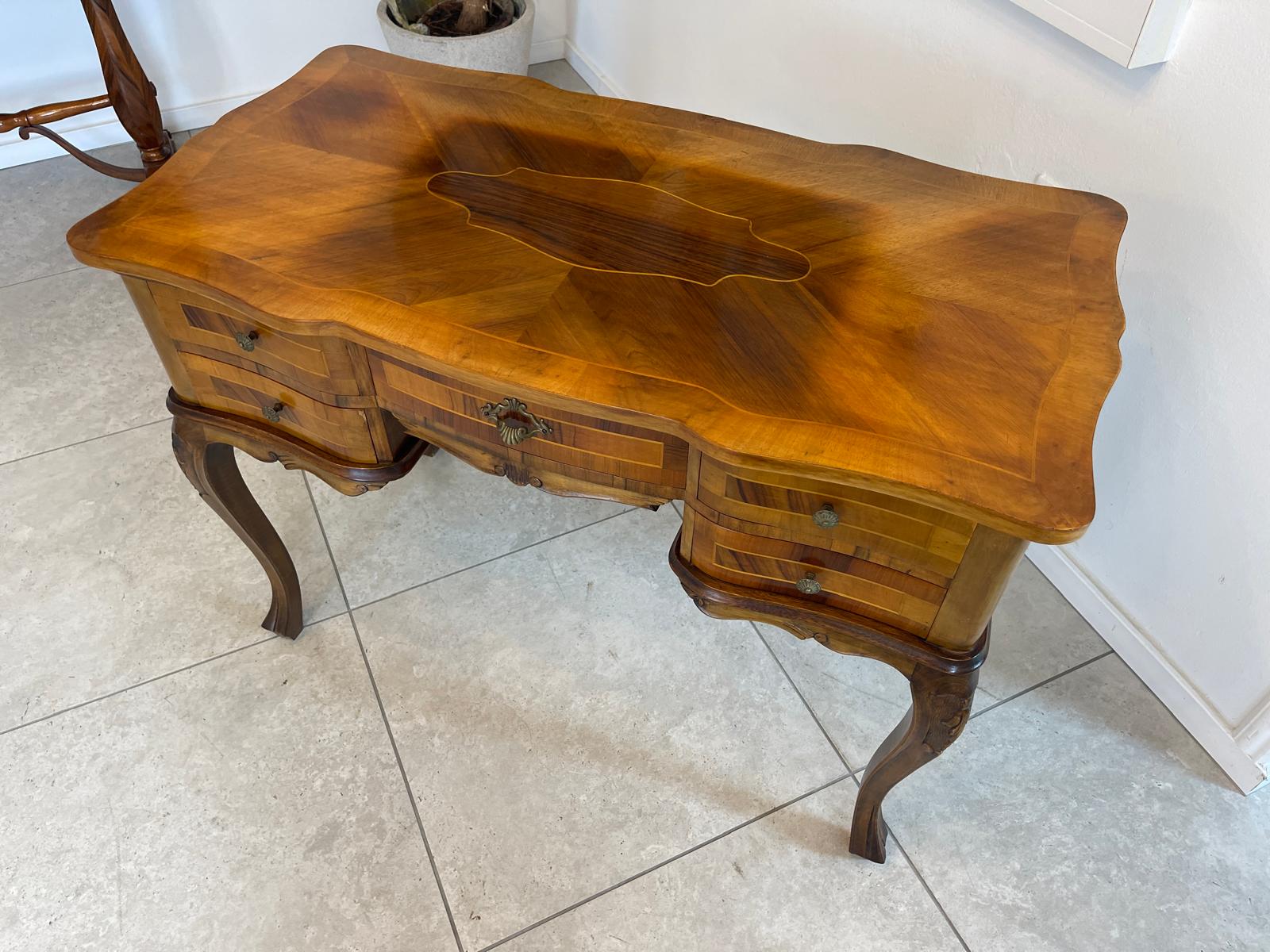 Sekretär Schreibtisch Barockstil Herrenschreibtisch Stilmöbel G1594