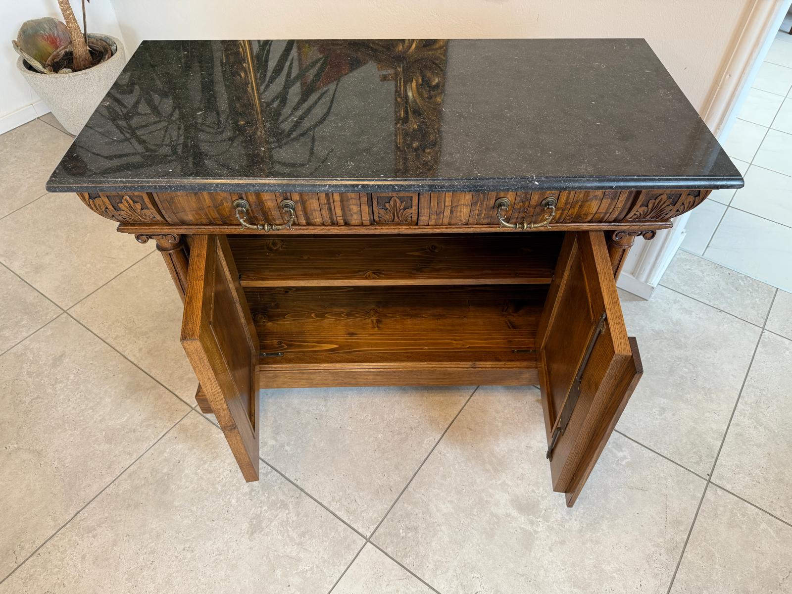 Sale Gründerzeit Anrichte Säulen Kommode Original Waschtisch G2248