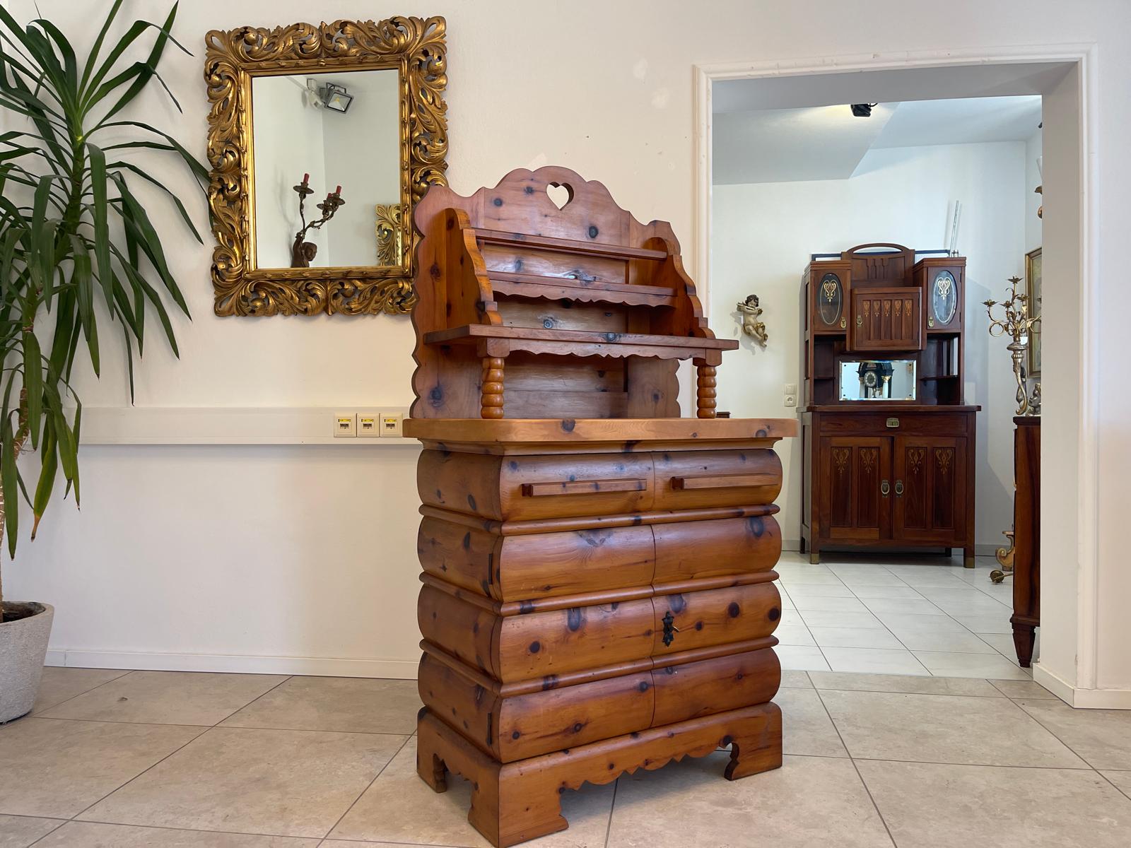 Zirbenholz Anrichte Kommode Bauernmöbel mit Etagere G1272