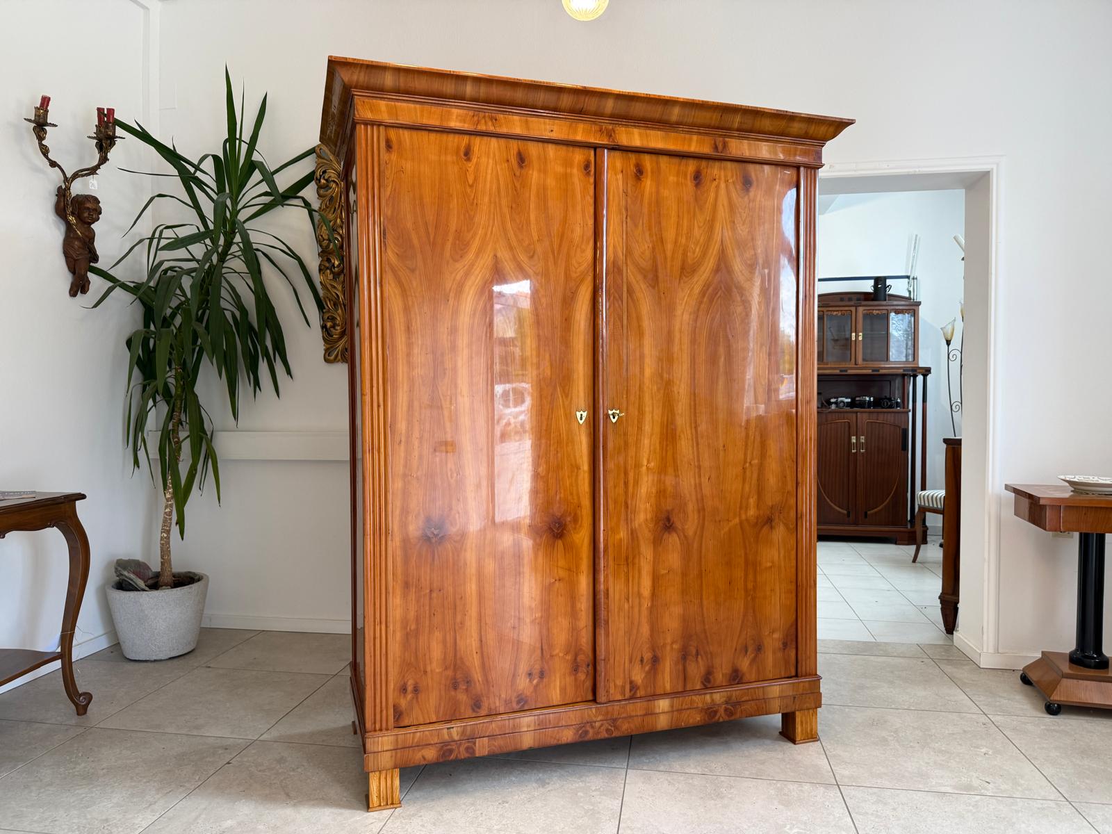 SALE Restaurierter Biedermeier Schrank Kirschholz Hallenschrank Antiquität G1827