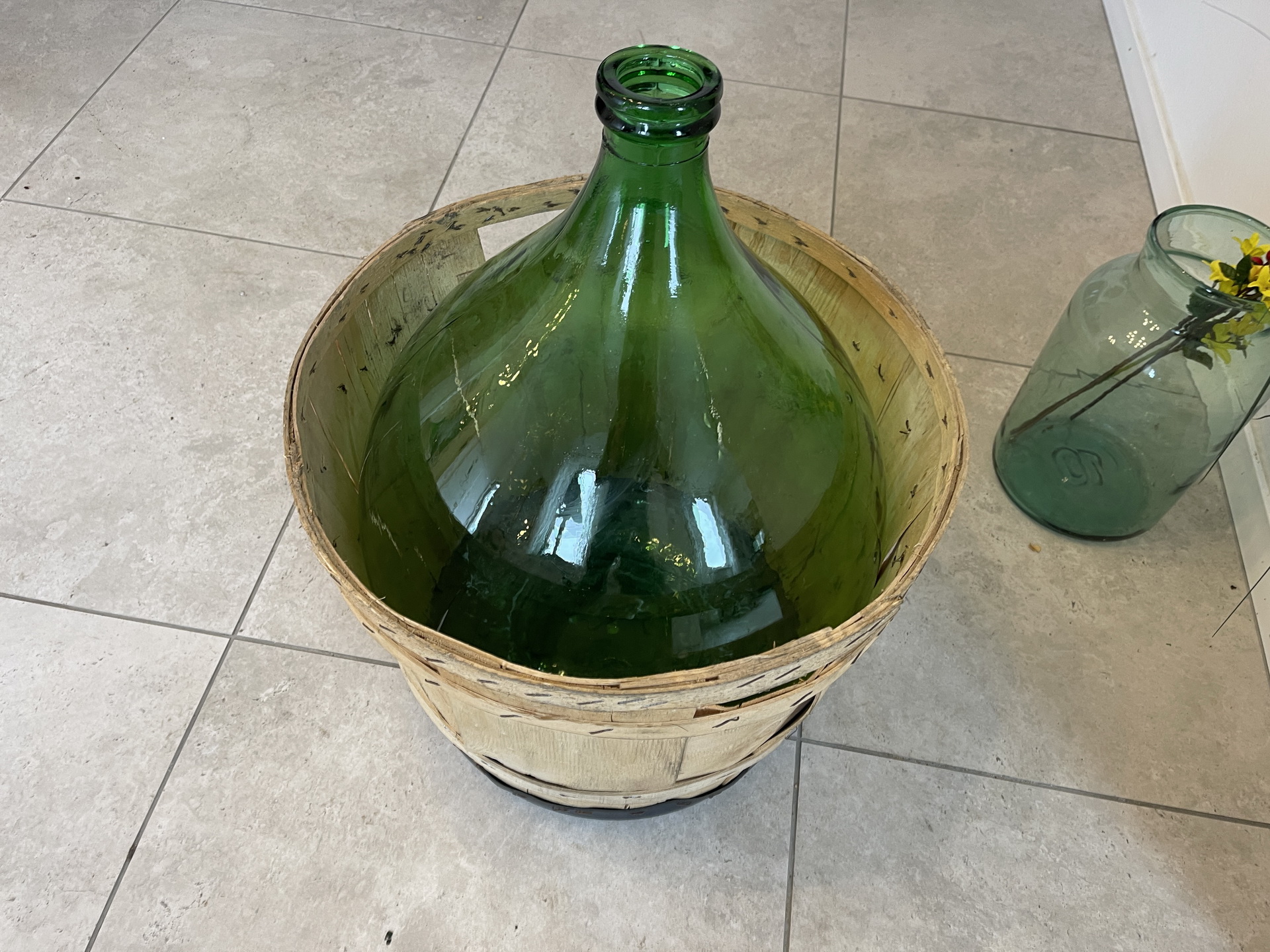 IMG_4305wUKceT3zUboZo Alte Ballonflasche Weinballon, Gärballon, Ballonflasche A4712