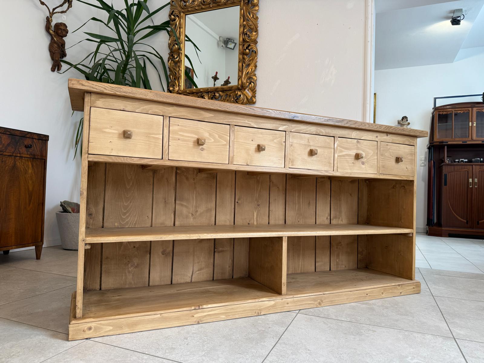 Massive Laden Ladenkommode Ladenschrank Apothekerschrank Bauernmöbel G1896