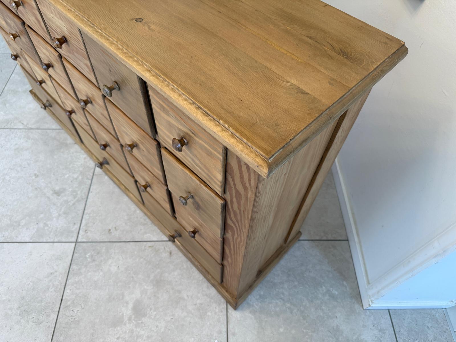 Restaurierte 21 Laden Biedermeier Kommode Ladenkommode Bauernmöbel G1790