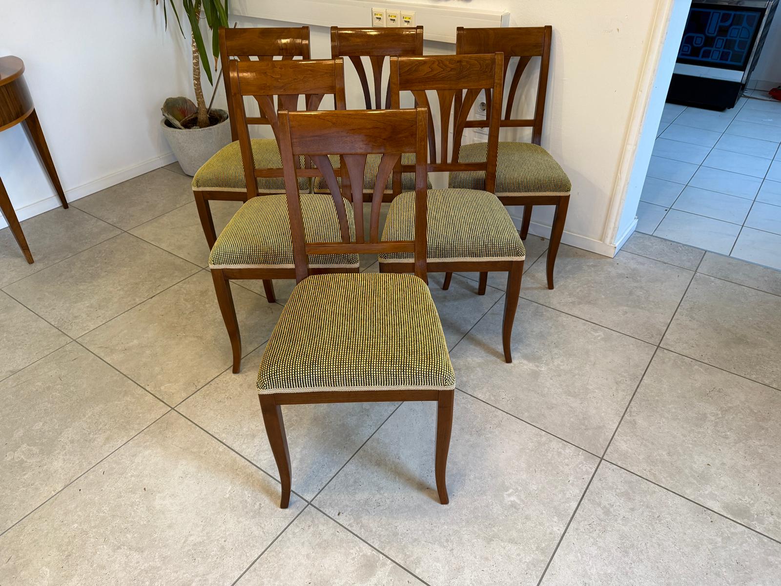 6er Ensemble Stilsessel Biedermeier Zeit Biedermeier Stil Stilmöbel D1092