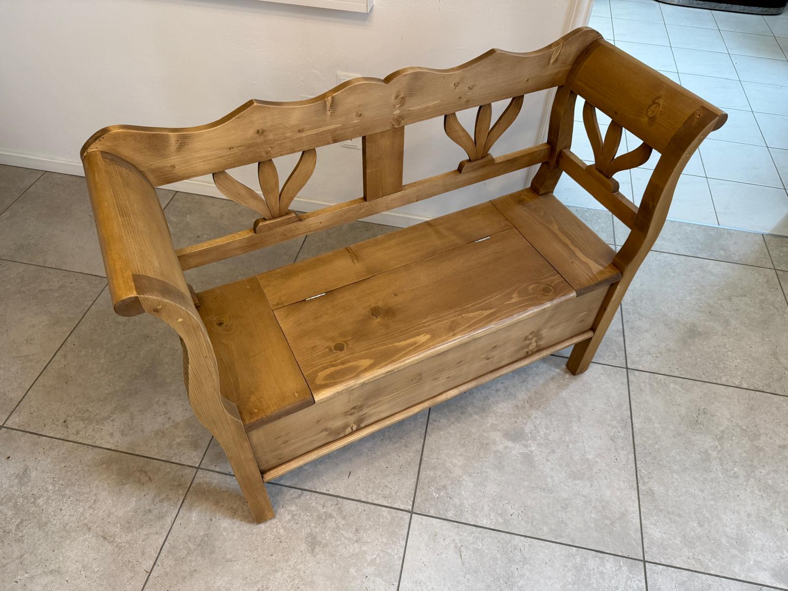 Truhenbank Küchenbank Bauernmöbel Bauernmöbel Antik D1085