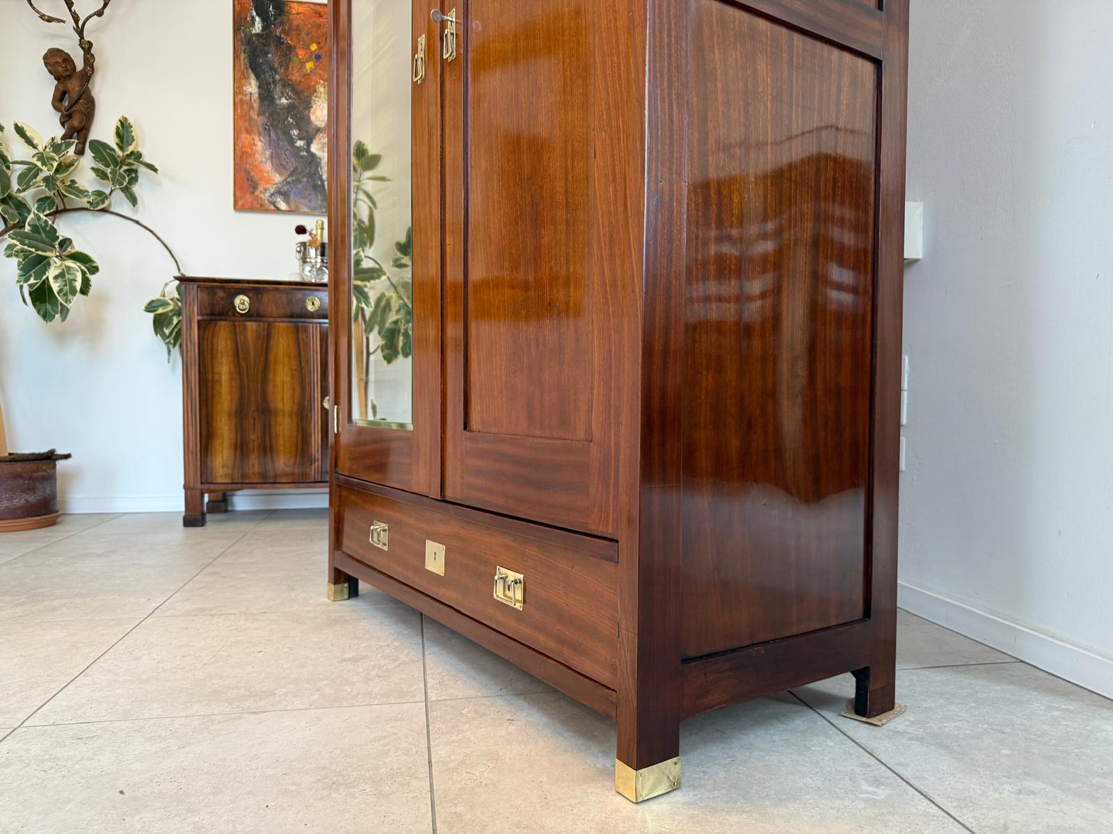 Sale Jugendstil Spiegelschrank Kleiderschrank Kasten Bücherschrank Antiquität  G2111