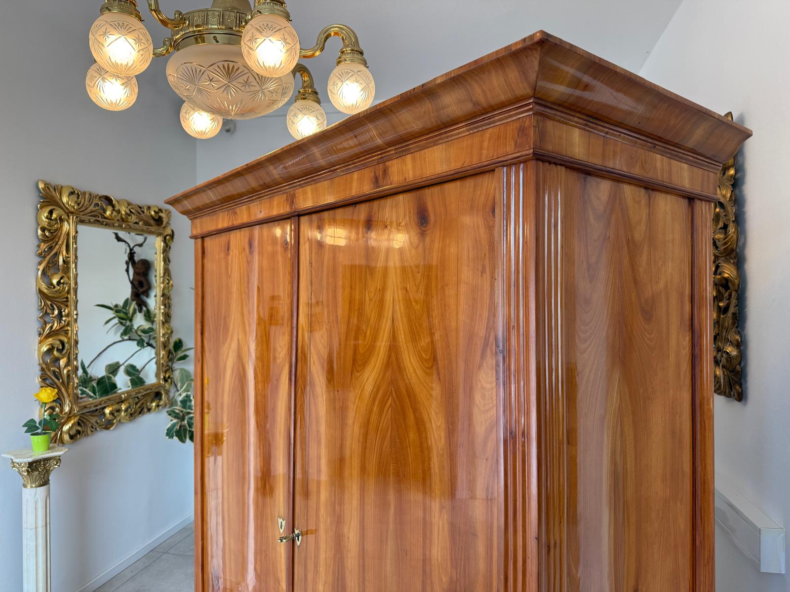 SALE Restaurierter Biedermeier Schrank Kirschholz Hallenschrank Antiquität G1827