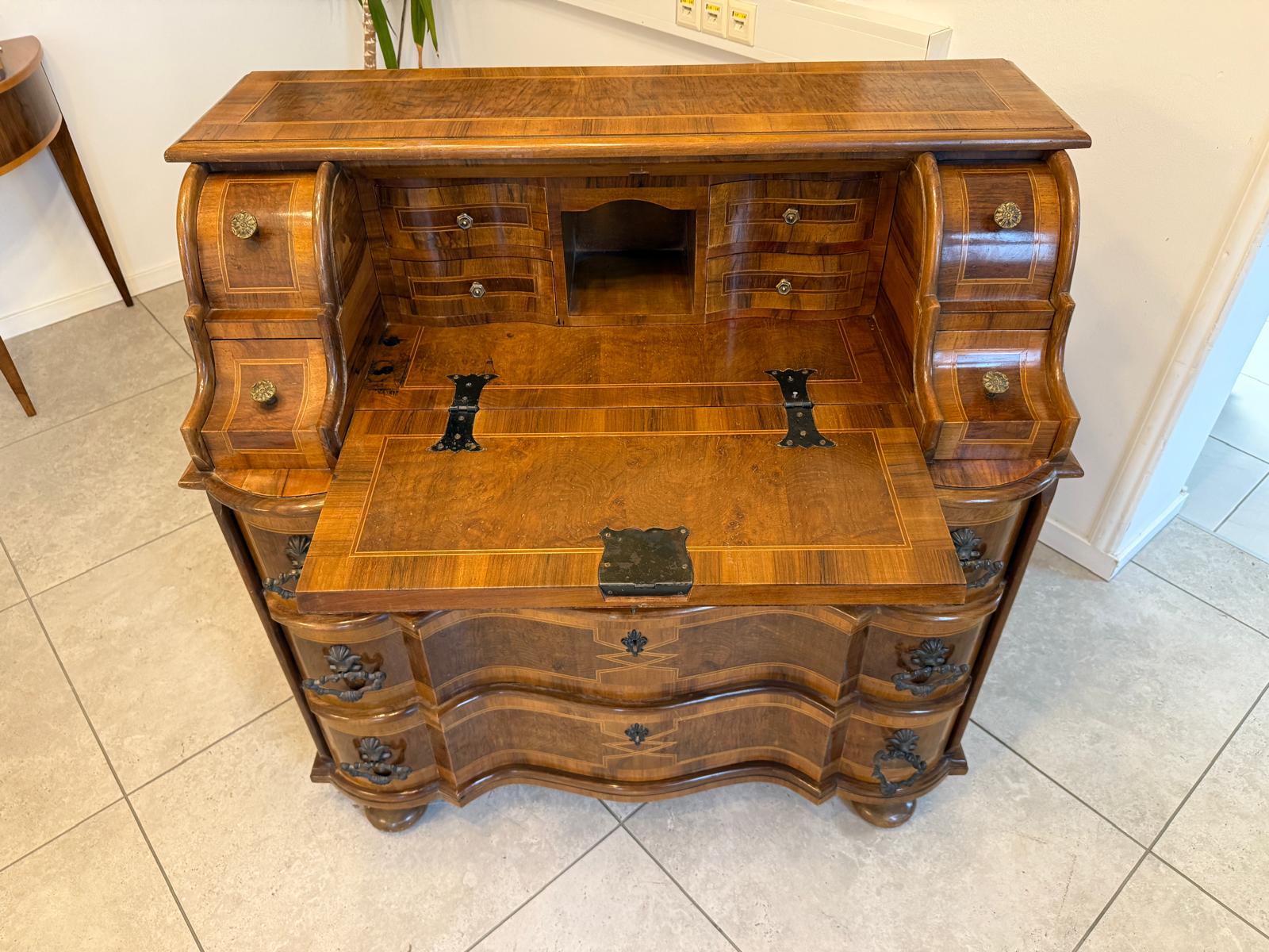 Sekretär Schreibsekretär Barockstil Marketerien Traum G2232