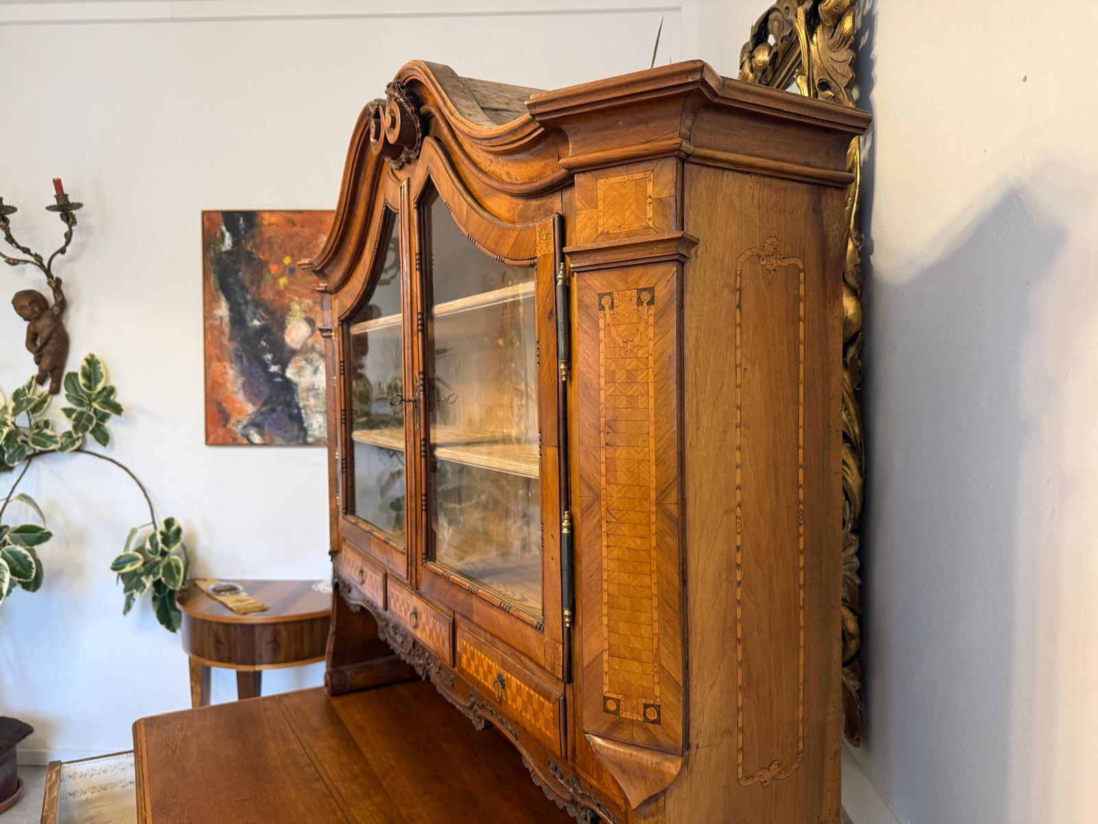 Originaler Josefinischer Aufsatzsekretär Aufsatzkommode Antiquität G2371