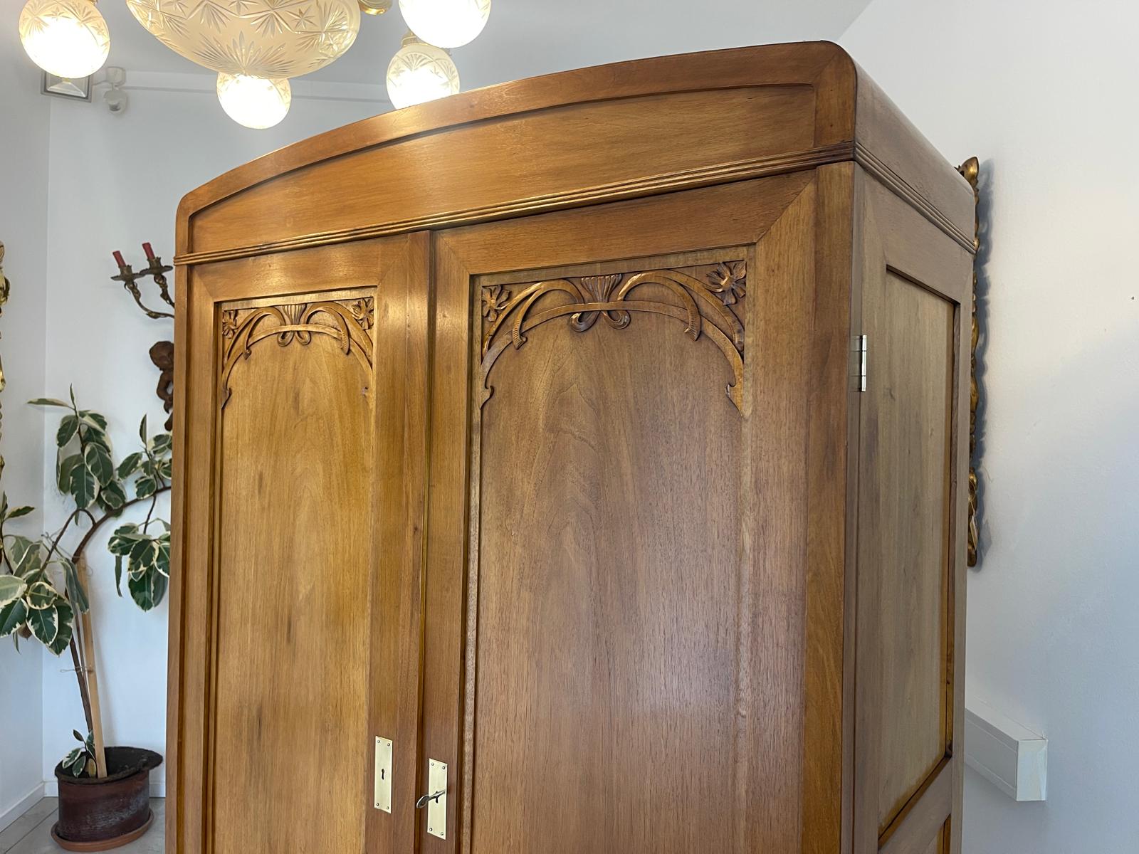 Jugendstil Schrank Kleiderkasten Jugendstil Bücherschrank G1515