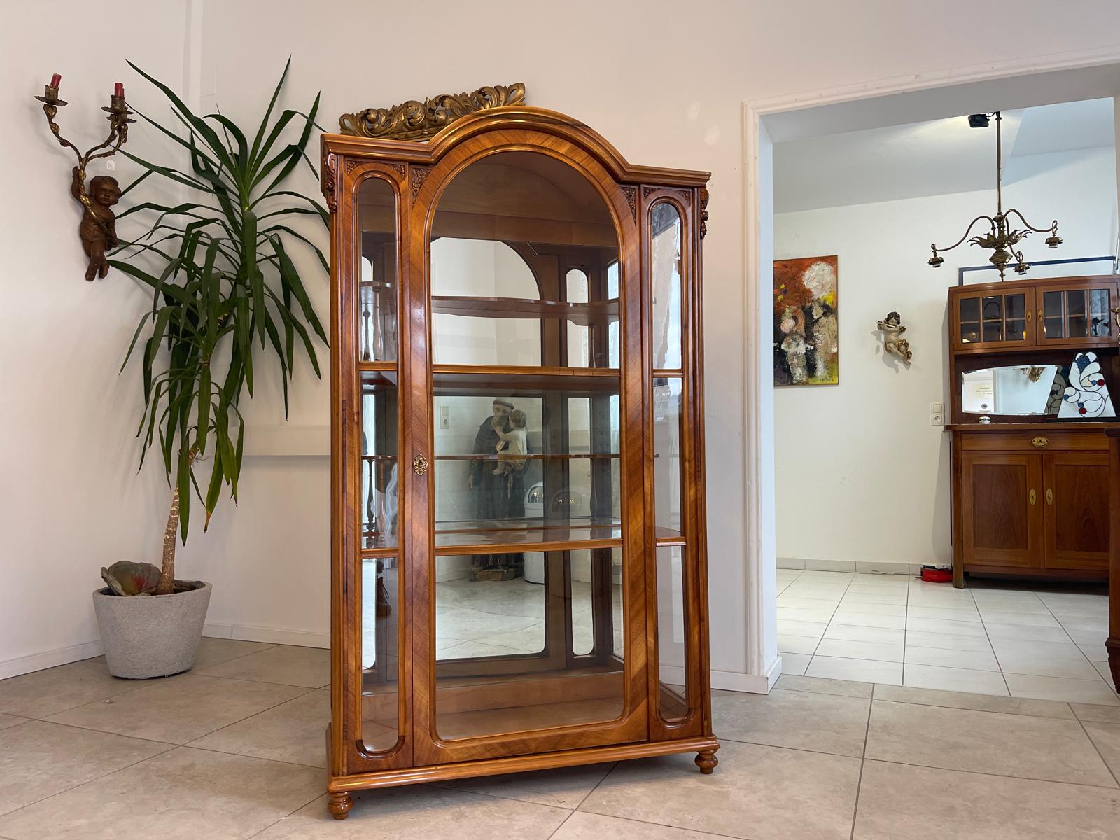 SALE Gründerzeit Vitrine Bücherschrank Sammlervitrine Antiquität G1187
