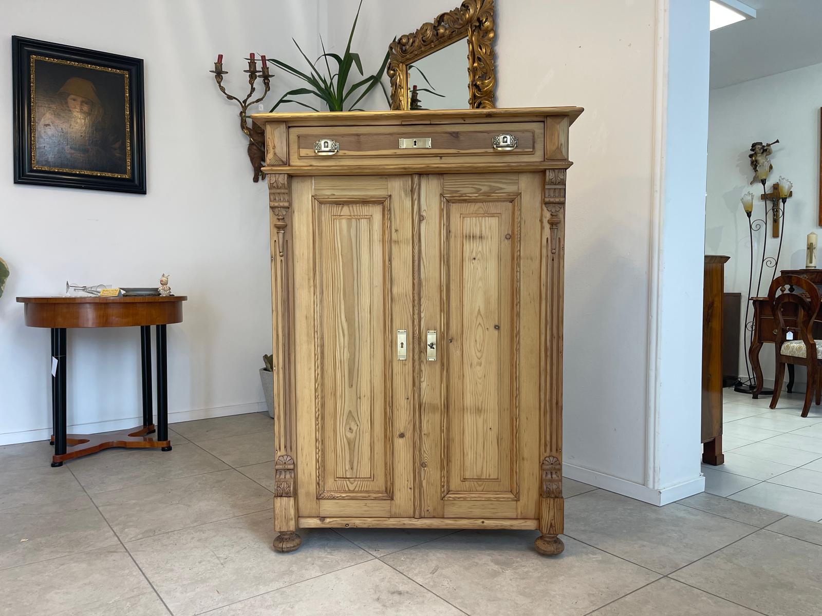 Biedermeier Bauernschrank Halbschrank Vertiko Gründerzeit G1350