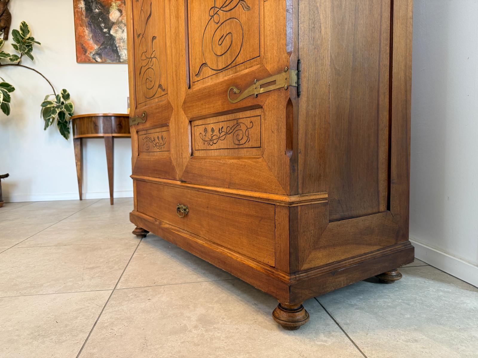 Sale Originaler Jugendstil Kleiderschrank Kasten Antiquität G2208