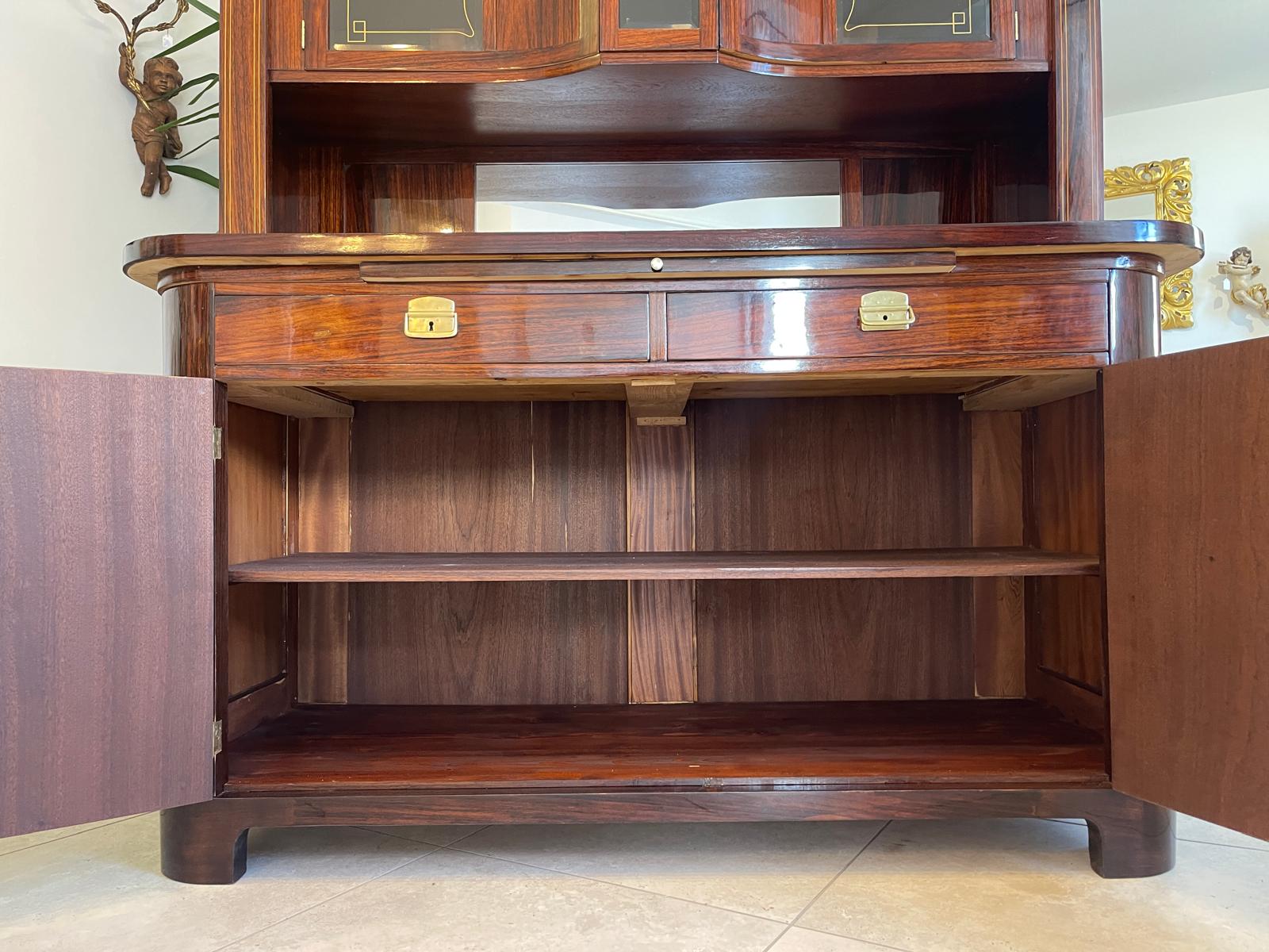 SALE Restauriertes Jugendstil Kredenz Etagere Bücherschrank Traum Antiquität G1640