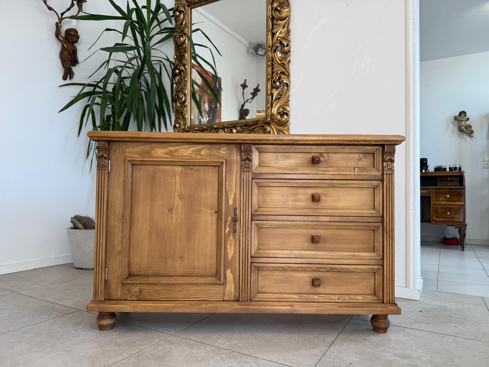 Massivholzkommode Ladenkommode Bauernmöbel Bauernmöbel Bauernschrank G2164