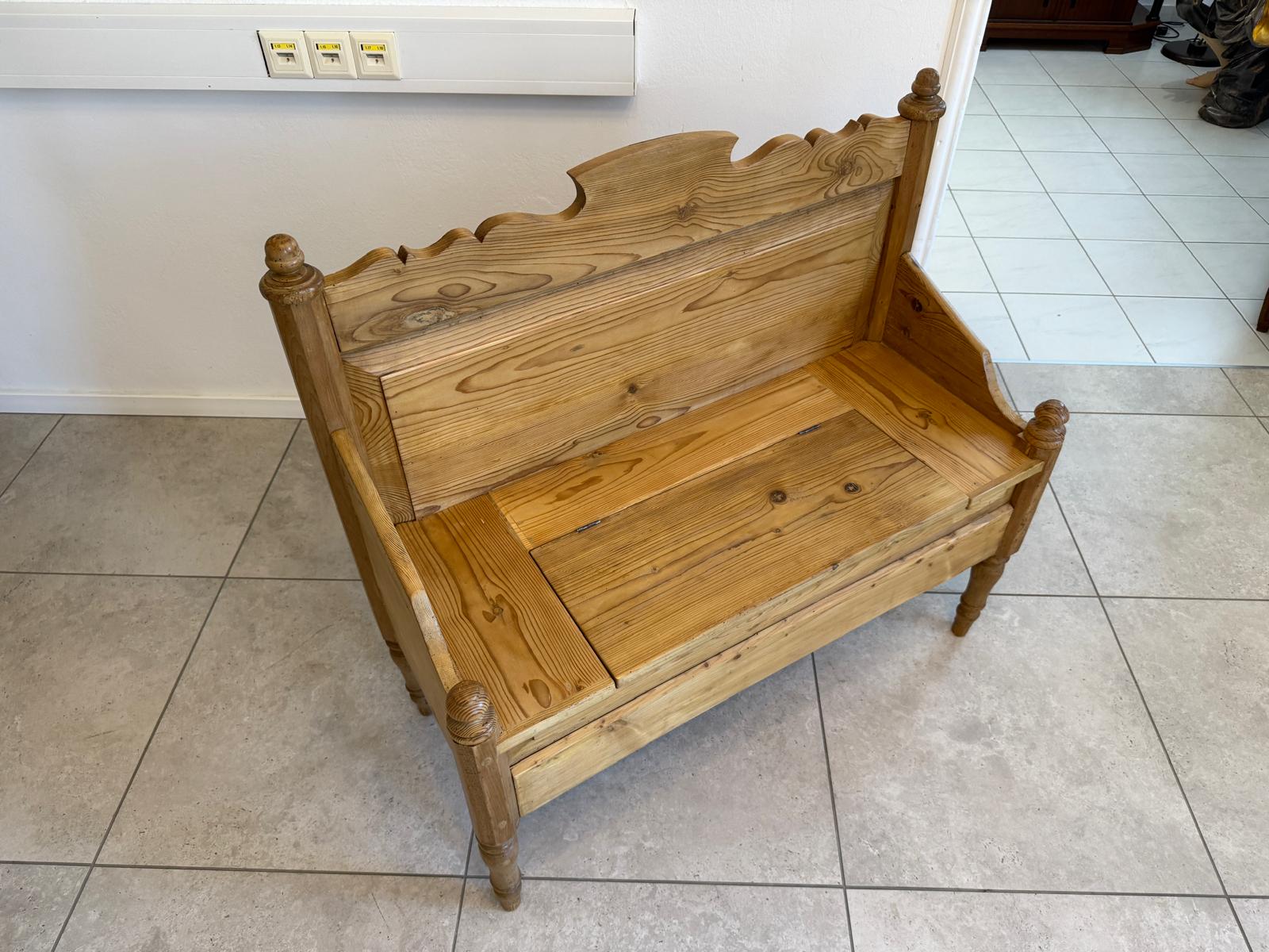 Uriges 2er Bankerl Gründerzeit Bank Sitzbank Holzbankerl  G1936