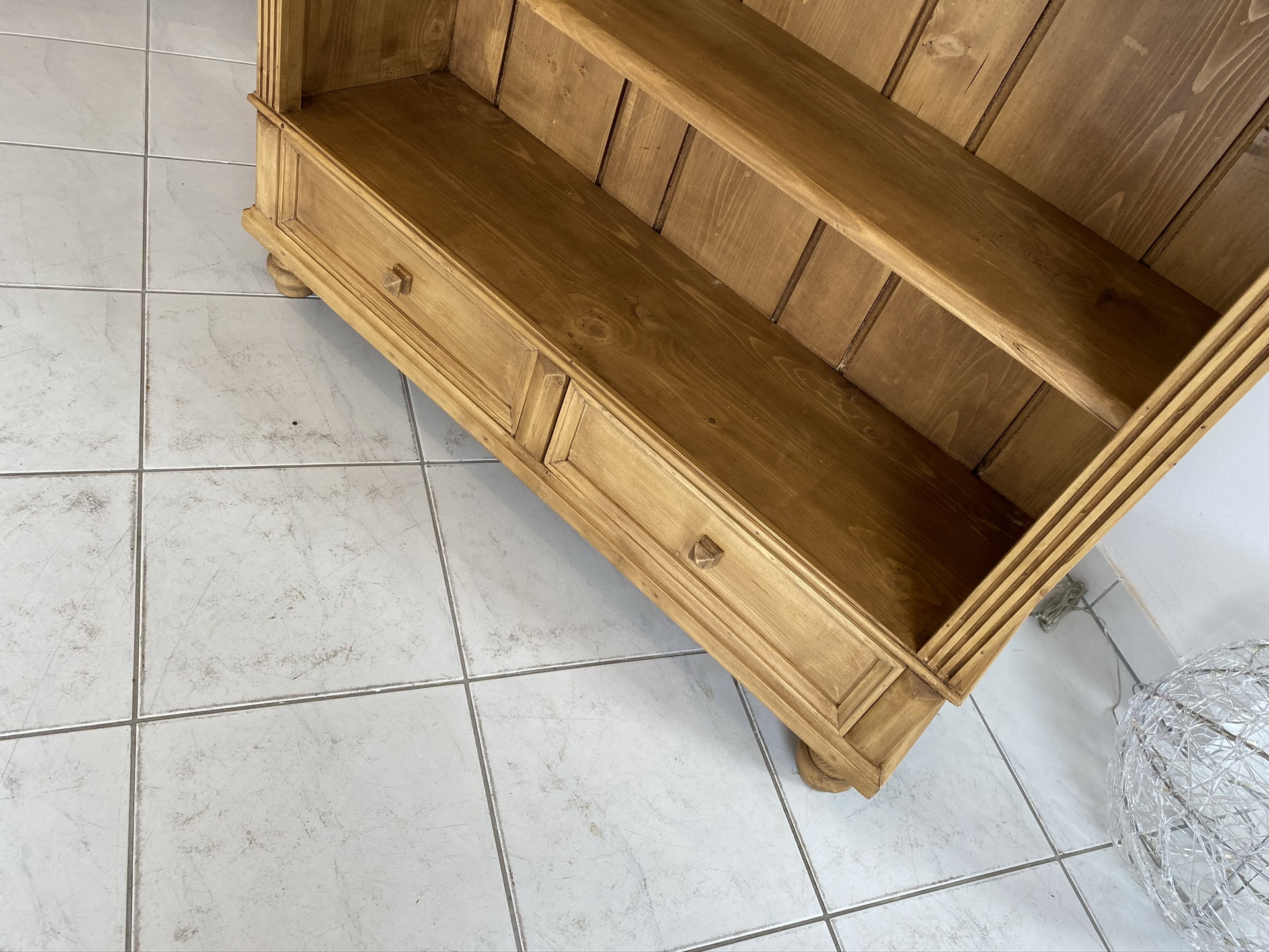 Bücherregal Stellage Gründerzeit Bücherschrank Naturholz Antik G1165